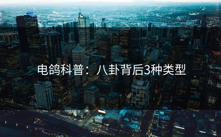 电鸽科普:八卦背后3种类型